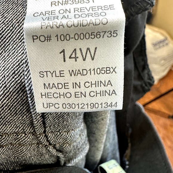 Democracy Womens 14W Ab Solution Mid rise Jeans Blue Skinny Leg Stretch - Picture 6 of 7